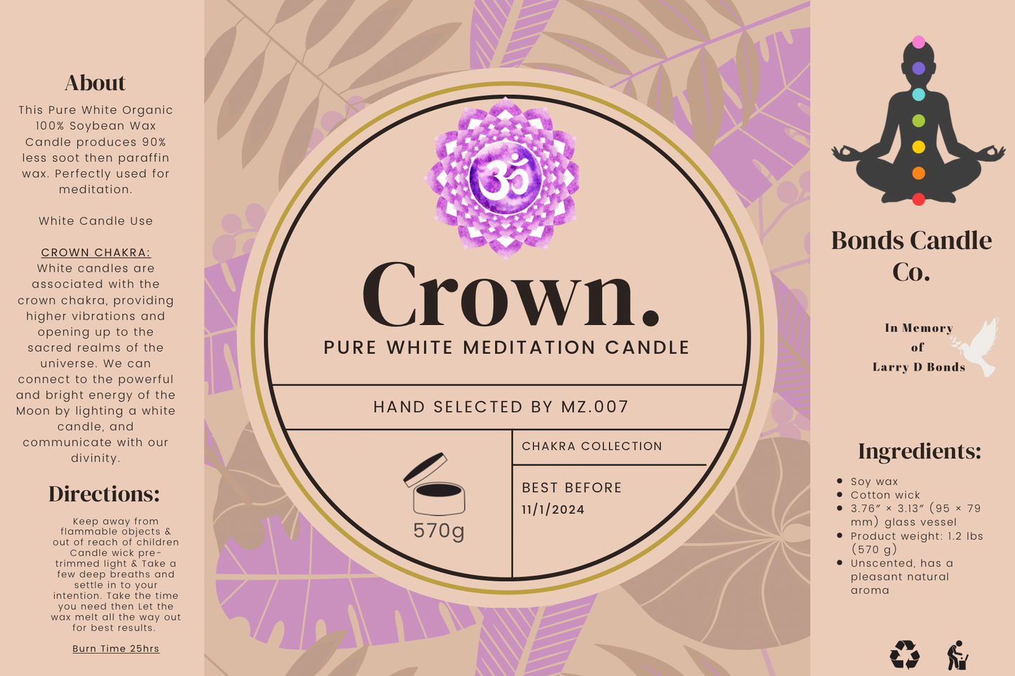 Crown Meditation Candle