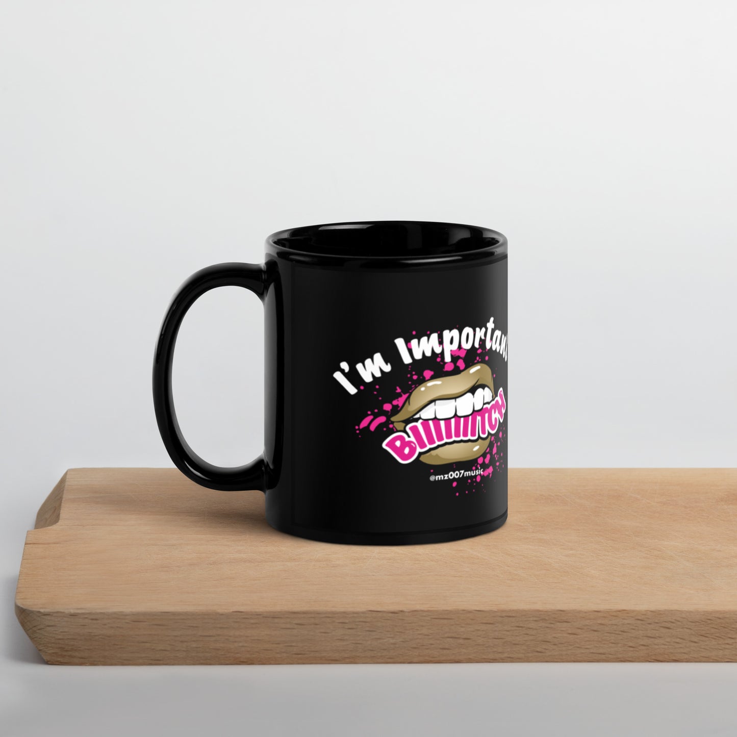 Mug Important Black Glossy