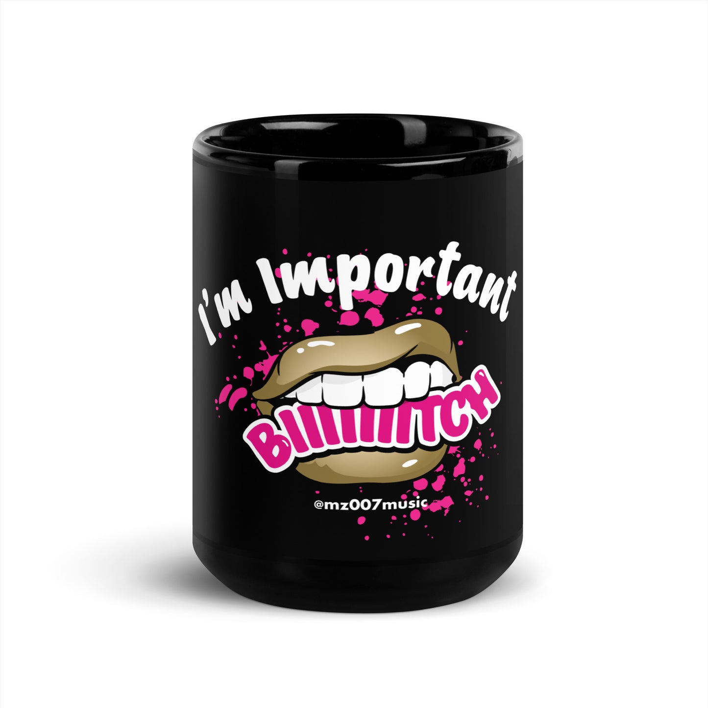 Mug Important Black Glossy