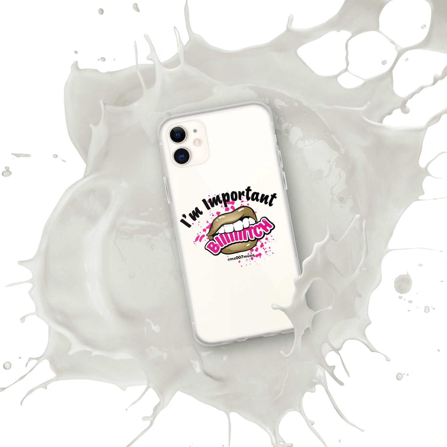 Clear Important iPhone Case