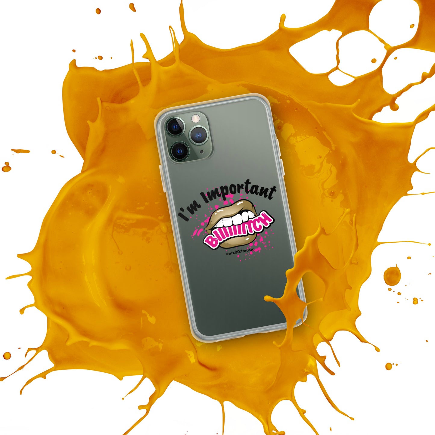 Clear Important iPhone Case