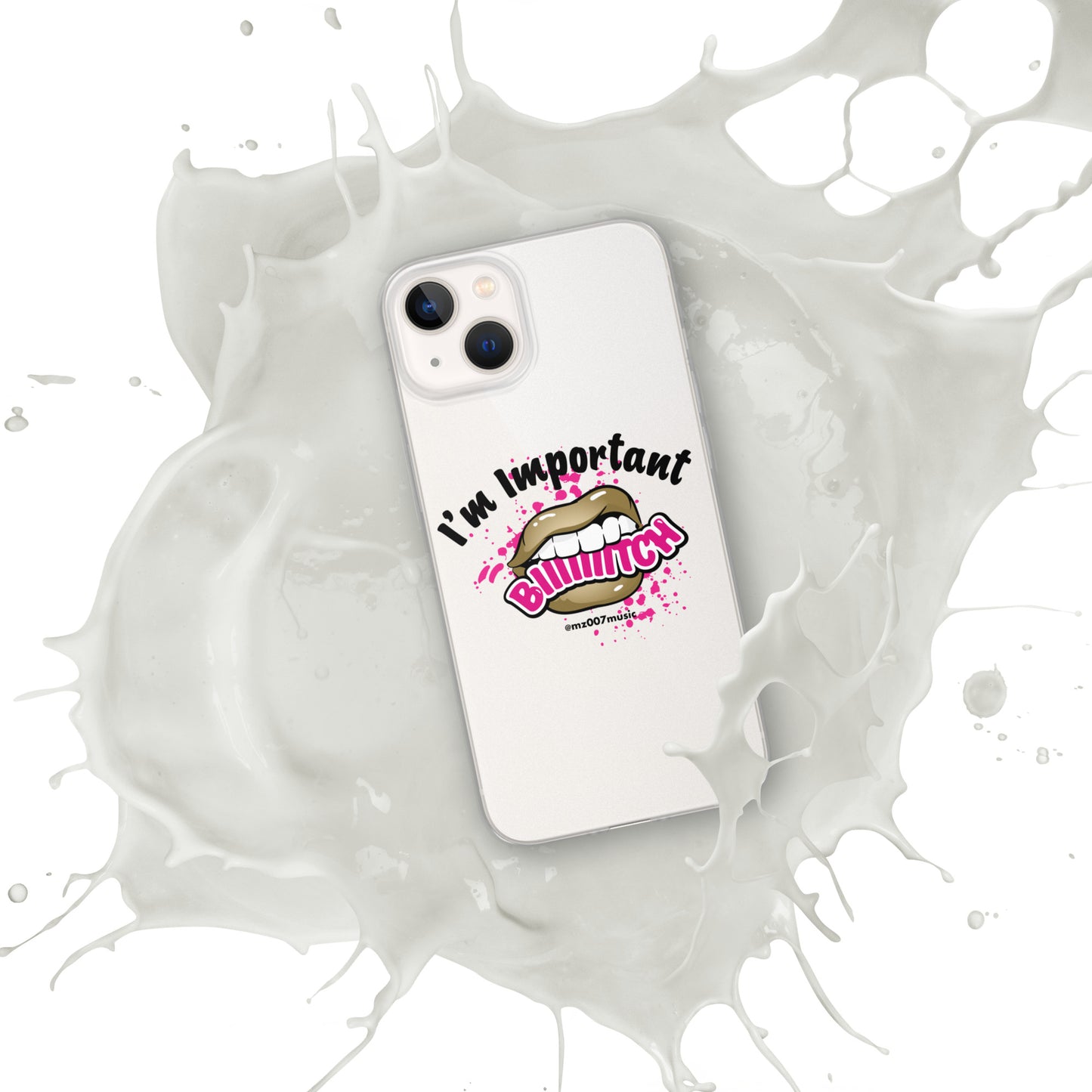 Clear Important iPhone Case