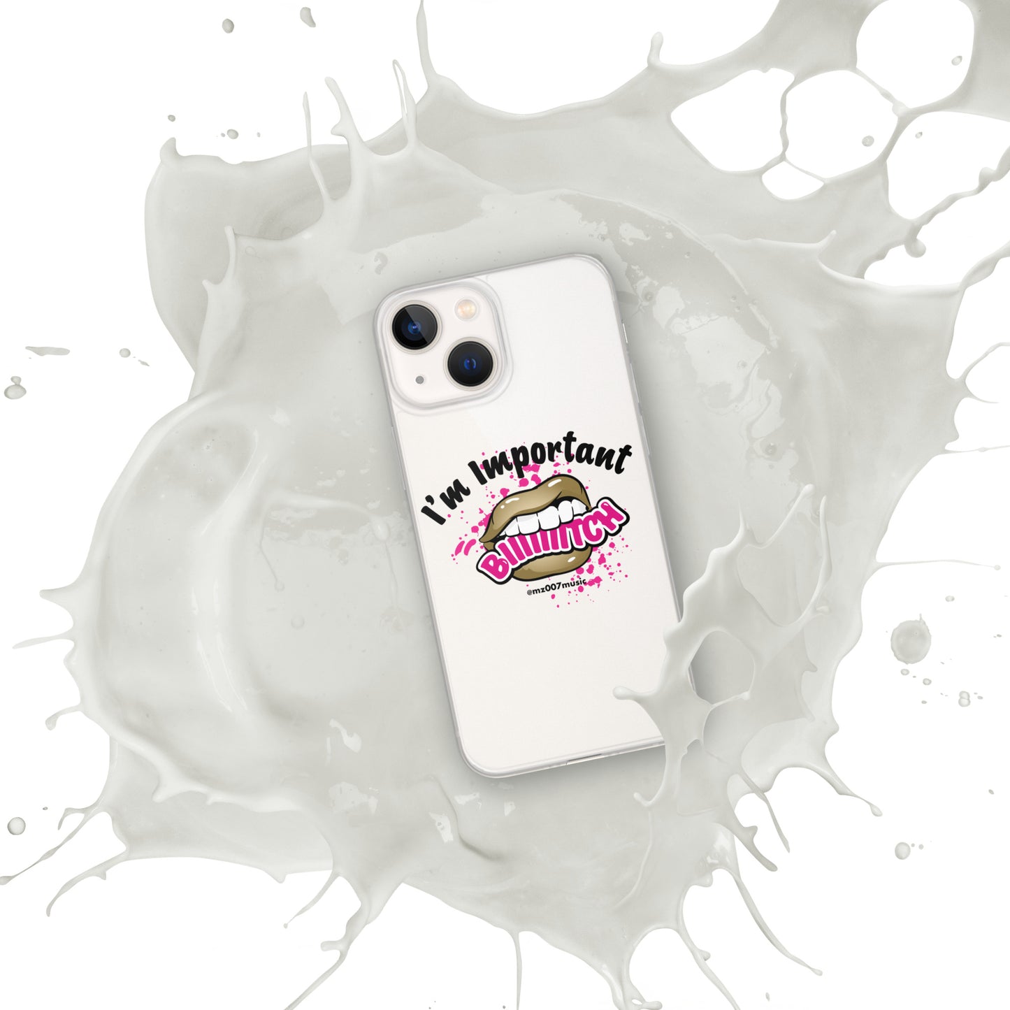 Clear Important iPhone Case