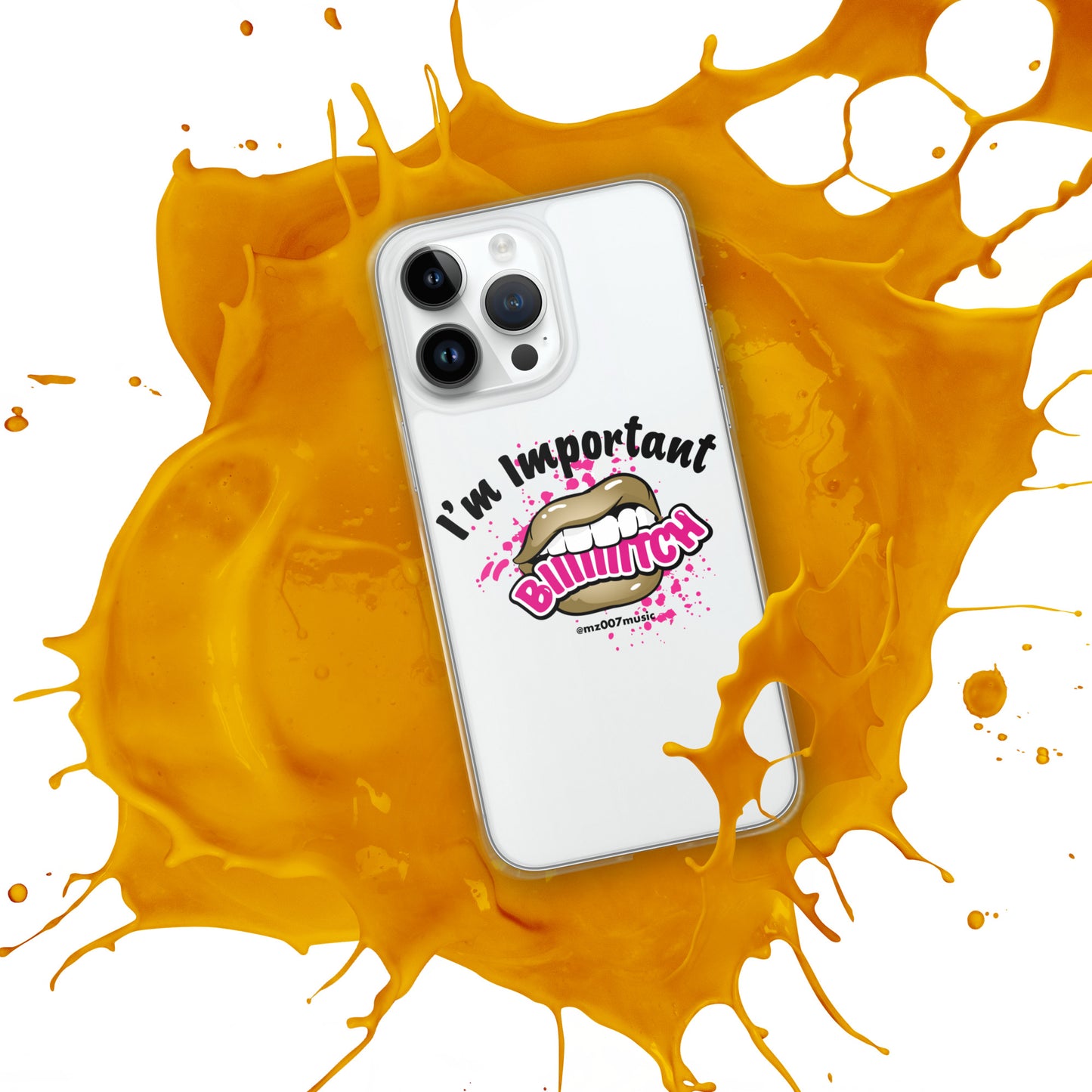 Clear Important iPhone Case