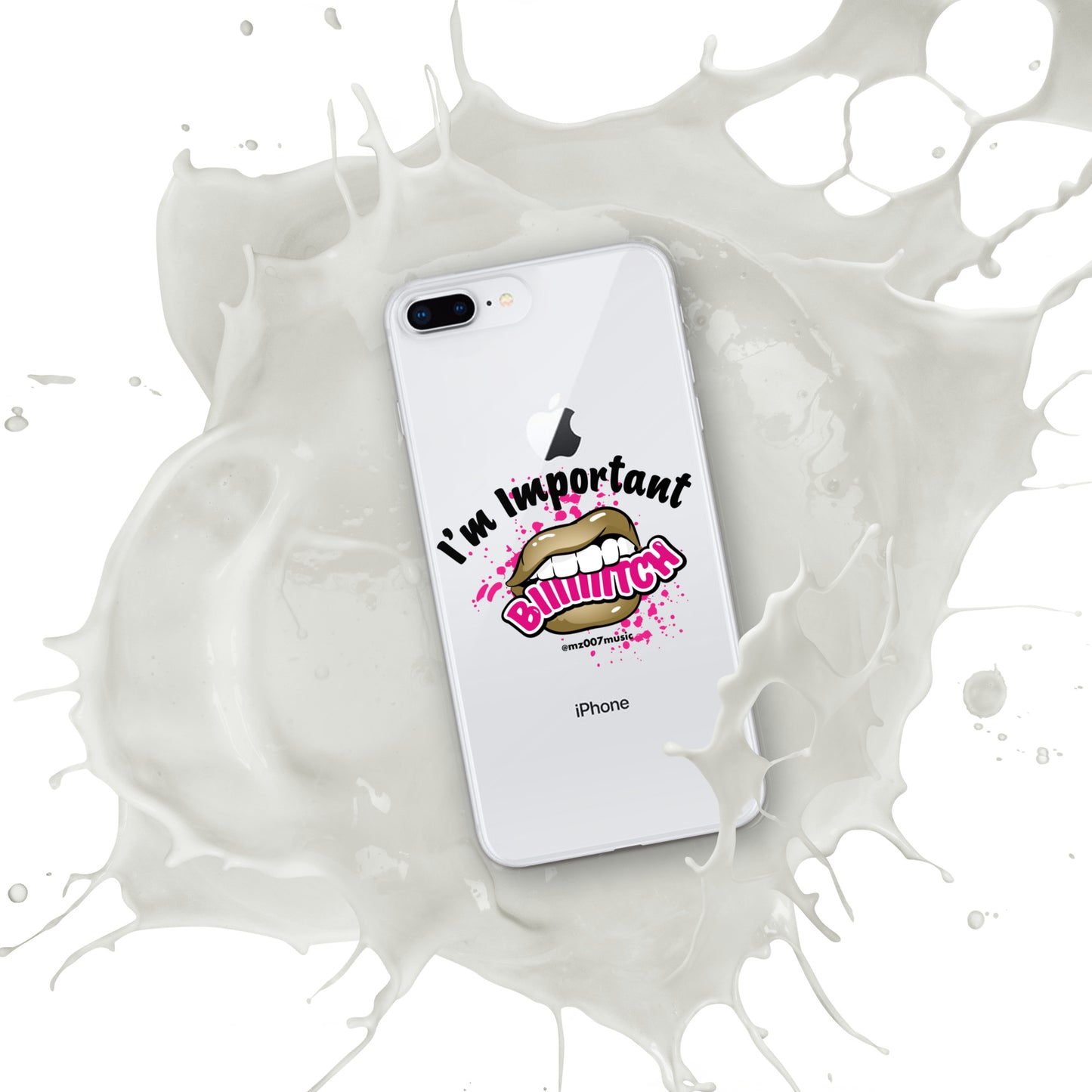 Clear Important iPhone Case