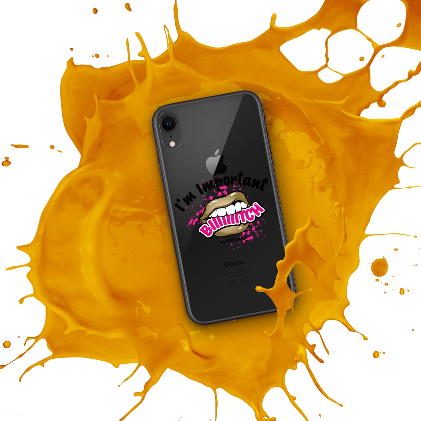 Clear Important iPhone Case