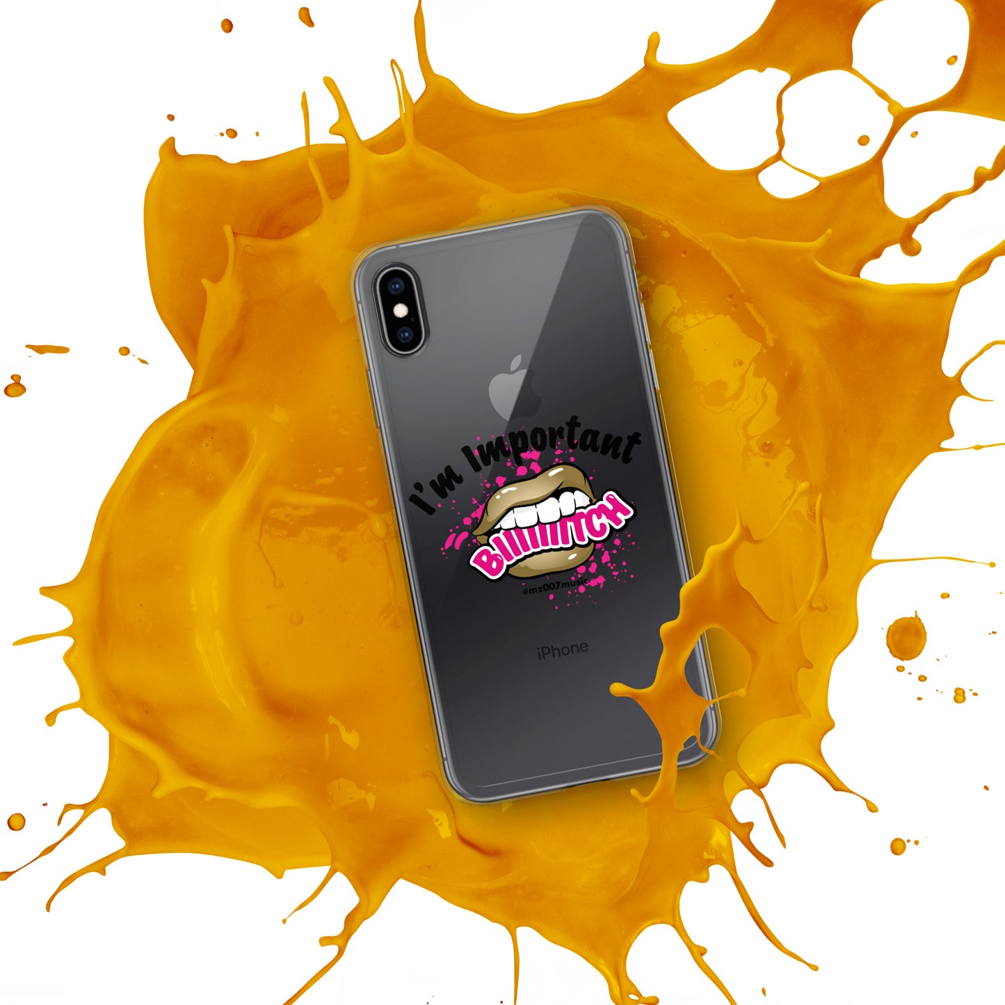 Clear Important iPhone Case