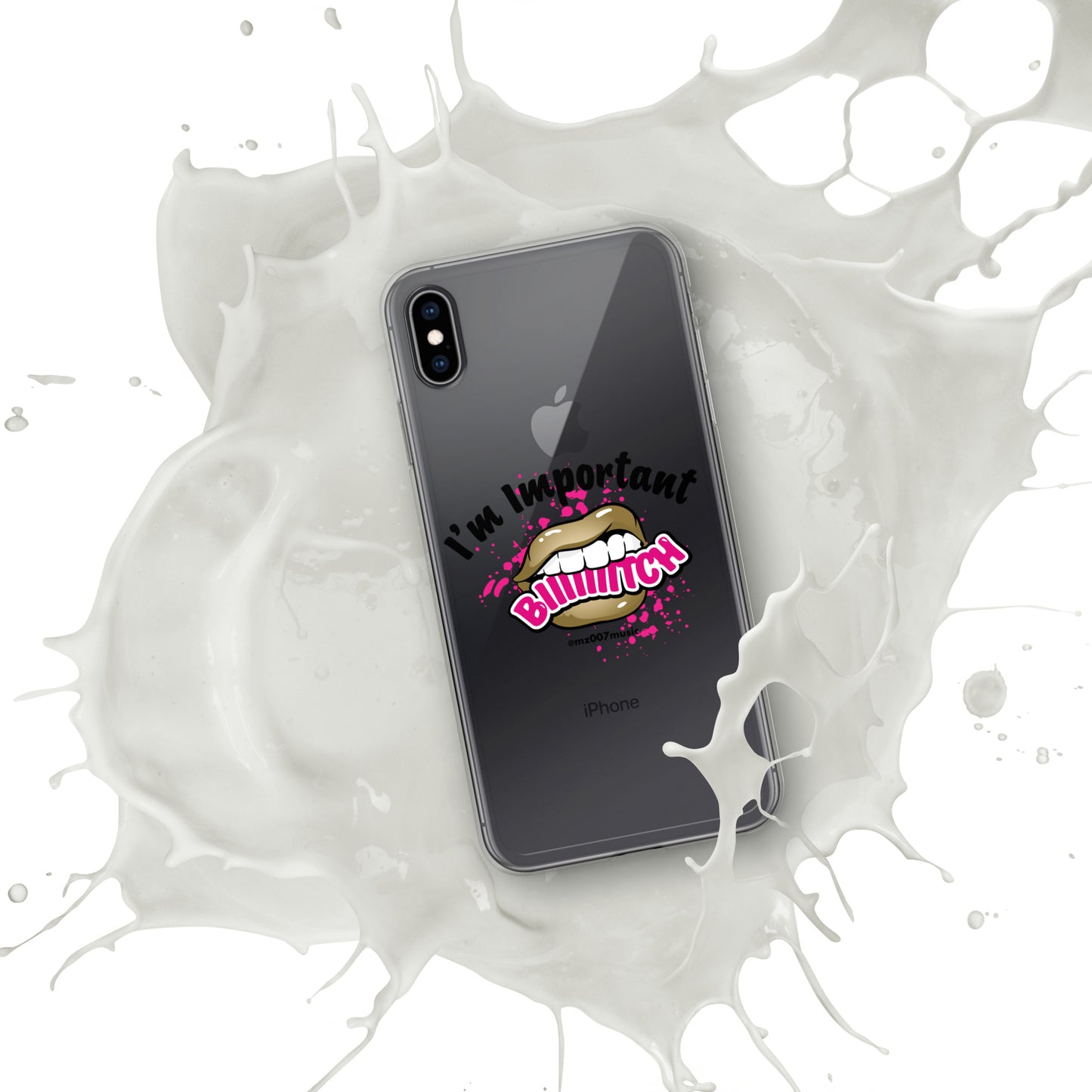 Clear Important iPhone Case